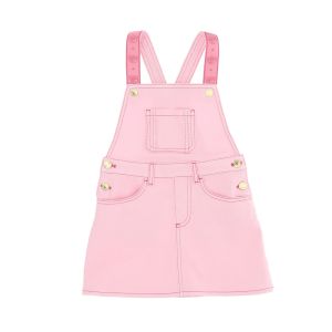 Chiara Ferragni Kids Pink Dungaree Dress