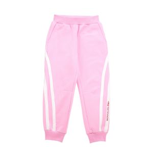 Monnalisa Girls Pink Embroidered Floral Joggers