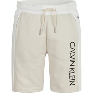 Calvin Klein Boys Colour Block Beige Shorts