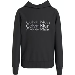 Calvin Klein Boys Black 'Institutional' Cut Off Hoody
