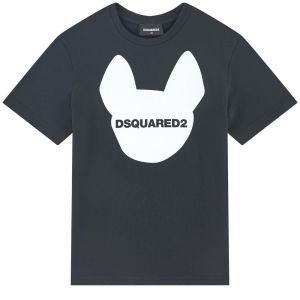 DSQUARED2 Black Dog Motif T-Shirt