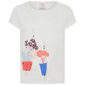 Carrément Beau Ivory T-Shirt With Hanging Basket Print