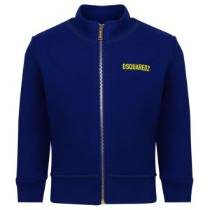 DSQUARED2 Bright Blue Icon Logo Zip Up Top