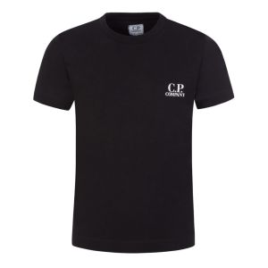 C.P. Company Boys Black Large Back Logo T-Shirt
