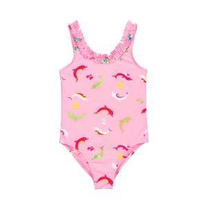 Billieblush Pink Dolphin Print Swimsuit