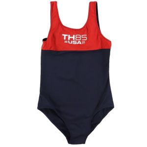 Tommy Hilfiger Navy Blue TH 85 Logo Swimsuit