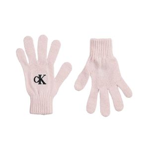 Calvin Klein Girls Pink Embroidered Logo Gloves