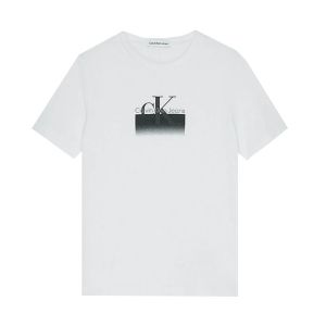 Calvin Klein Boys White Gradient Logo T-shirt