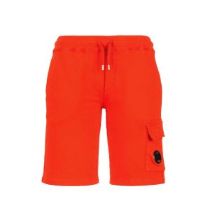 C.P. Company Boys Red Lens Fleece Shorts