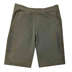 C.P. Company Boys Ivy Green Logo Fleece Shorts