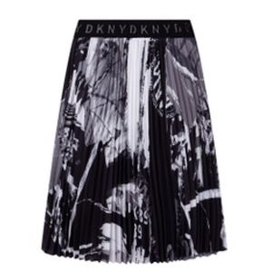 DKNY Girls Black & White Print Skirt