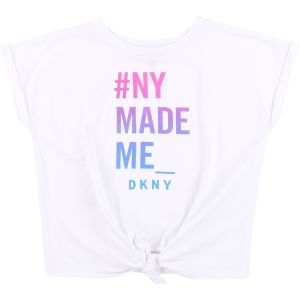 DKNY White Logo Tie T-Shirt