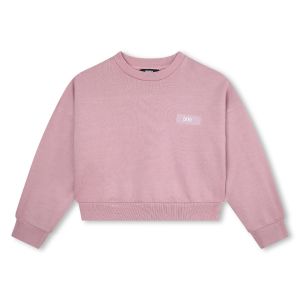 Dkny Girls Violet Cotton Fleece Sweatshirt