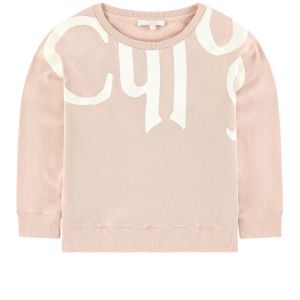Chloé Girls Pink Cotton Sweatshirt