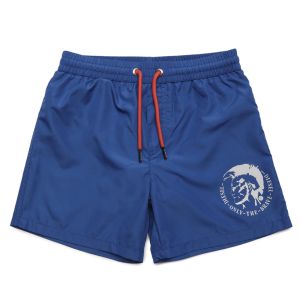 Diesel Bright Blue Logo Swim Shorts