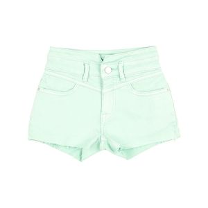 Calvin Klein Jeans Girls Green Stretch Cotton Twill Shorts