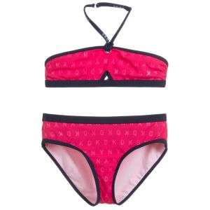 DKNY Girls Pink Bandeau Bikini