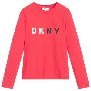 DKNY Girls Pink Cotton Top