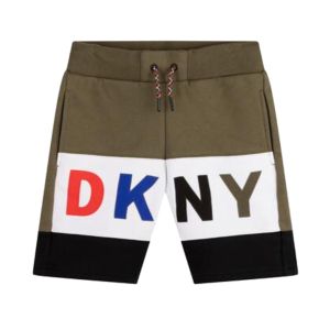DKNY Boys Dark Khaki Bermuda Shorts