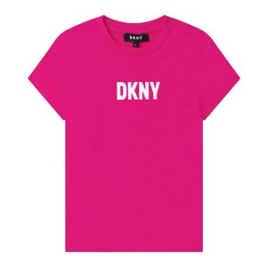 DKNY Girls Pink Short Sleeve T-shirt