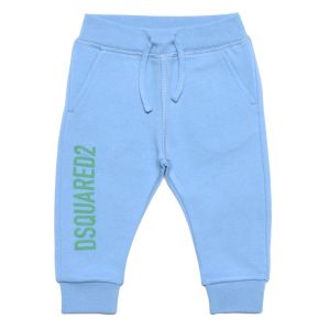 DSQUARED2 Baby Crystal Blue Organic Cotton Joggers