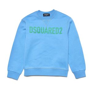 DSQUARED2 Crystal Blue Organic Cotton Sweatshirt