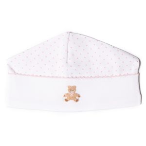 Mini-La-Mode Girls Nursery Teddy Spot Baby Hat