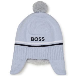BOSS Baby Boys Pale Blue Knitted Hat