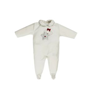 Everything Must Change Ivory With Dog And Star Design Babygrow