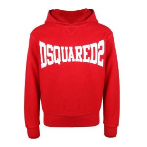 DSQUARED2 Red Stretched Logo Sweatshirt