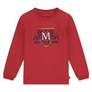 Mitch &amp; Son Boys &#039;Frank&#039; Red Long Sleeve Top
