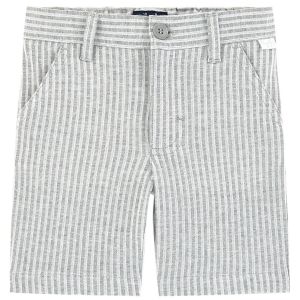 Il Gufo Boys Grey Striped Linen Shorts