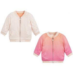 Chloé Girls Pink & Orange Reversible Jacket