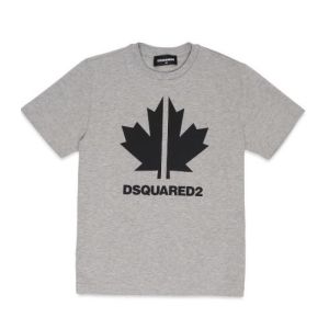 DSQUARED2 Leaf Logo Grey T-Shirt