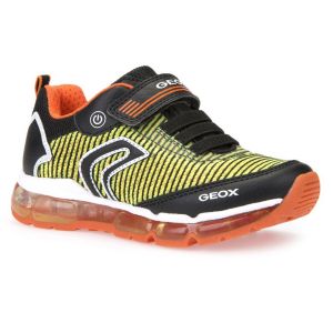 Geox Boy's Orange And Black 'Android' Trainer