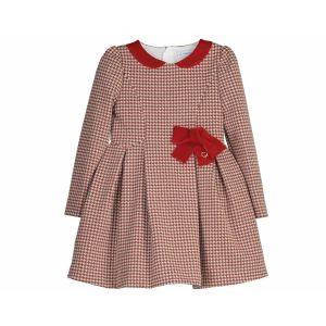 Mayoral Girls Red Knit Dress With Bow