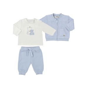 Mayoral Baby Blue 3 Piece Cotton Tracksuit