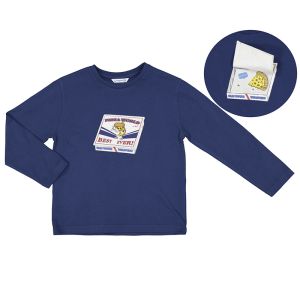 Mayoral Boys Long Sleeve T-shirt With Interactive Pizza Print