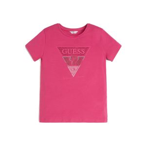 Guess Girls Pink Logo T-shirt