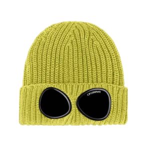 C.P. Company Knitted Golden Palm Green Goggle Hat
