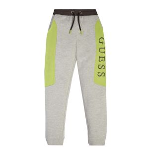 Guess Boys Grey With Green Panel Joggers