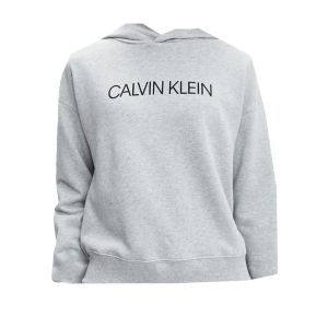 Calvin Klein Girls Grey Cropped Hoody