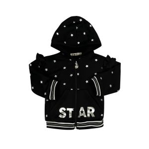 Everything Must Change Black With Silver Stars Hoody