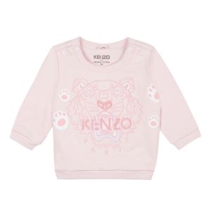 KENZO KIDS Pale Pink Iconic Tiger Sweatshirt