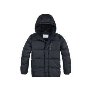 Calvin Klein Boys Black Hooded Puffer Jacket