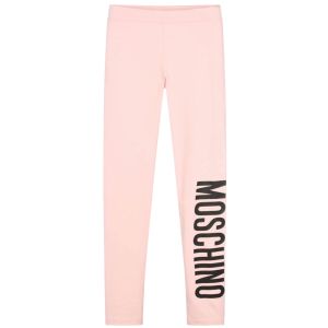 Moschino Girls Pale Pink 2023 Logo Leggings