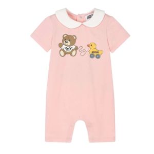 Moschino Baby Baby Girls Pink Cotton Teddy &amp; Duck Shortie