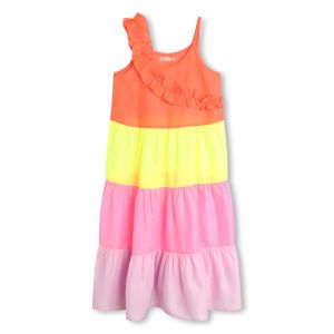 Billieblush Girls Neon Multicoloured Tiered Sun Dress