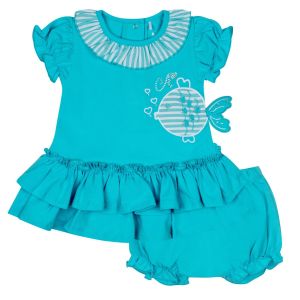 Little A Blue &#039;Kim&#039; Dress Set