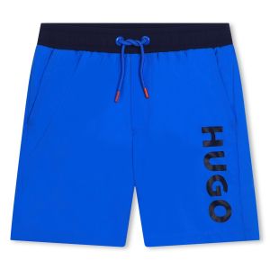 HUGO Boys Bright Blue Swim Shorts